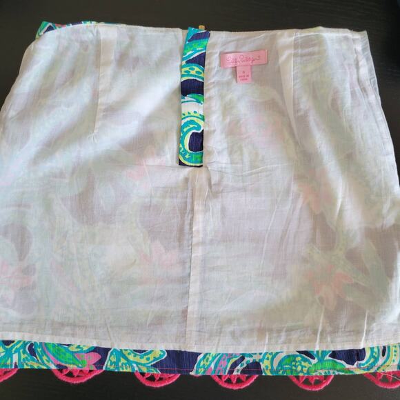 Lilly Pulitzer Tate Skirt Trunk Show Elephant 0 - Picture 8 of 11